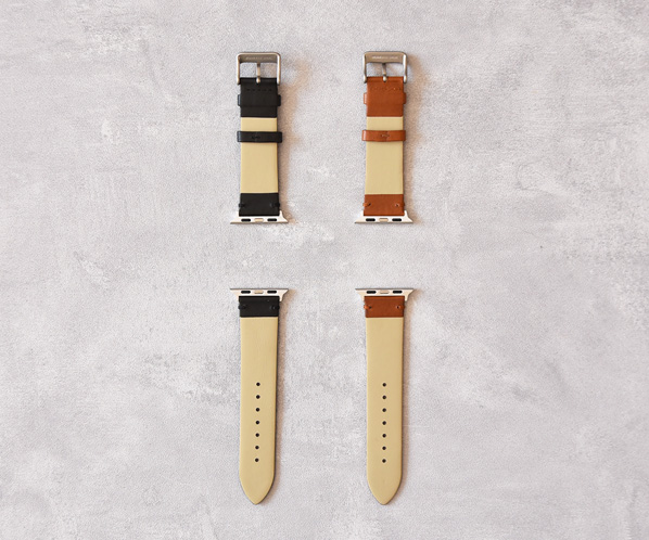 スマートウォッチ レザーバンドS（Apple Watch対応） 41mmサイズ 詳細画像 クロ 28