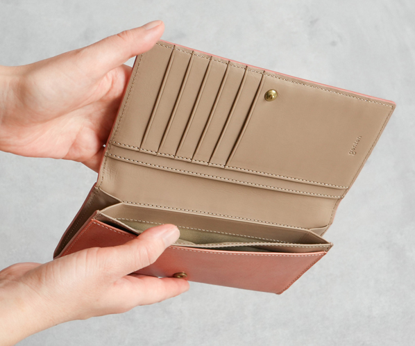 マルチカットワークミニ 長財布 詳細画像 コーラルピンク 21