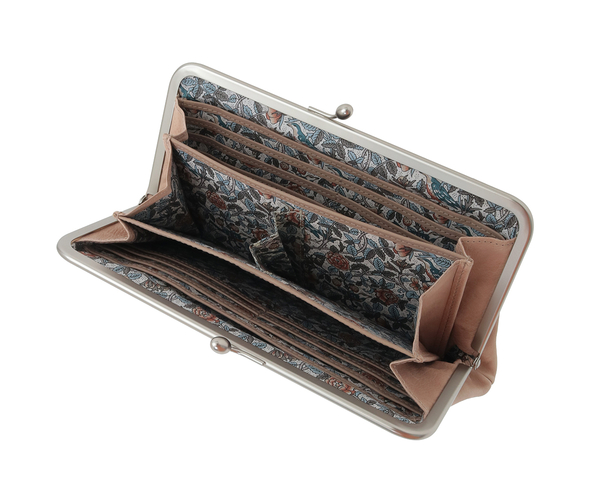 アンティーコ&times;LIBERTY 口金長財布 詳細画像 グレージュ 7