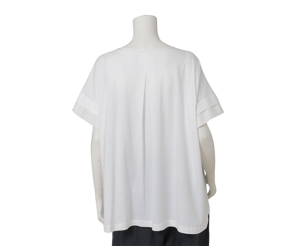TEXミックスチュニックカットソー 詳細画像 シロ 4